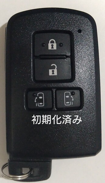 初期化済トヨタ純正 スマートキー4ボタンアルファードノアヴェルファイアヴォクシー基盤番号231451-0120新品電池サービス37