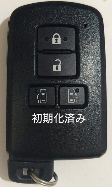 初期化済トヨタ純正 スマートキー4ボタンアルファードノアヴェルファイアヴォクシー基盤番号231451-0120新品電池サービス40