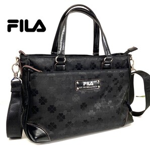 ★FILA★ クロスボディ ショルダーバッグ ブラック 美品