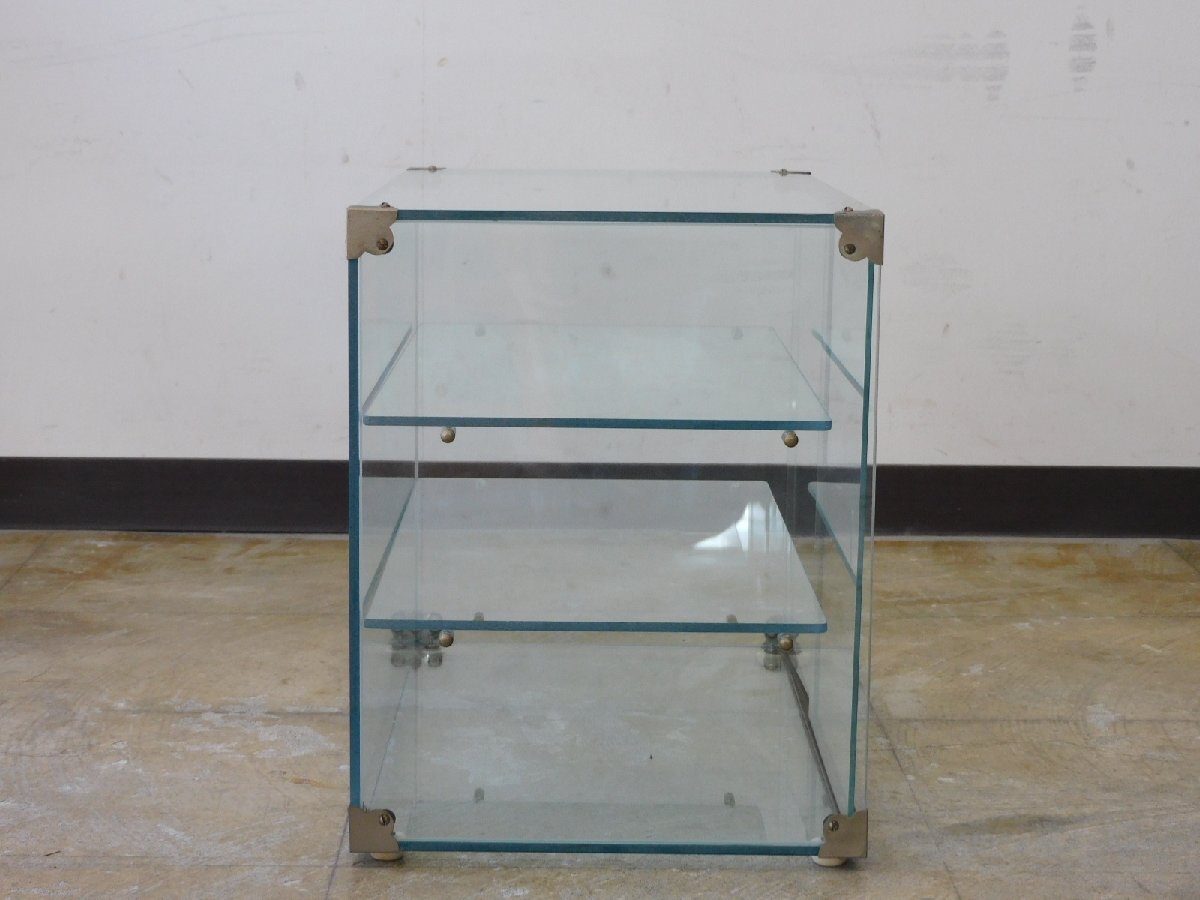 全面ガラス ふるい卓上ショーケース HK-a-04992 / 古道具 ガラス