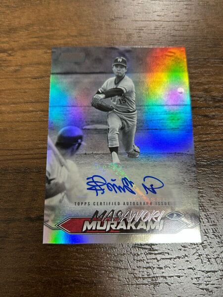 50シリ サイン【村上雅則】topps stadium club npb 2024 ジャイアンツ 南海ホークス スタクラ