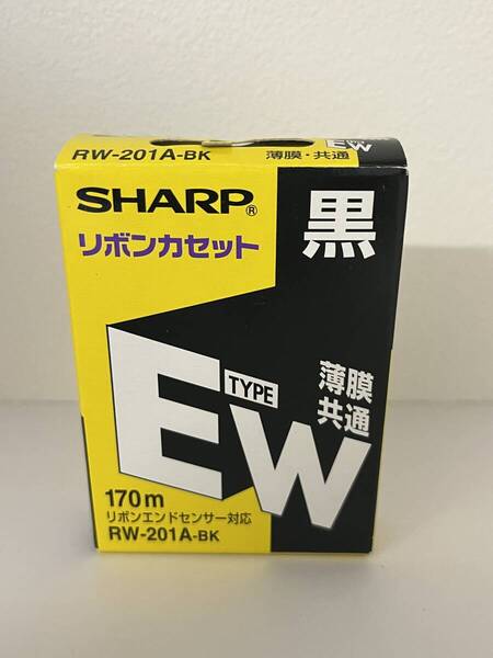 未使用品 RW-201A-BK(黒) タイプEW リボンカセット 25030503