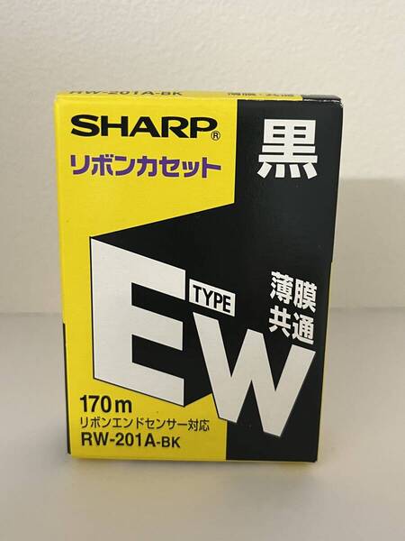 未使用品 RW-201A-BK(黒) タイプEW リボンカセット 25030504