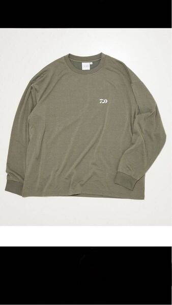 DAIWA 別注 ロゴデザイン ロングTシャツ 新品 グリーングレー Lサイズ 送料込