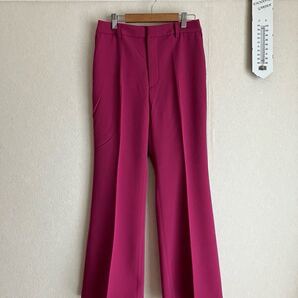 美脚効果あり★UNIQLO ユニクロ★ドレープフレアパンツ★ピンク系★試着のみ★サイズ64★春夏物★匿名発送★送料込★即決