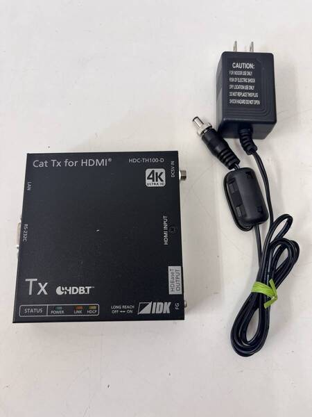 C-221 IDK HDC-TH100-D 4K@60対応 HDBaseT送信器 アダプター付属