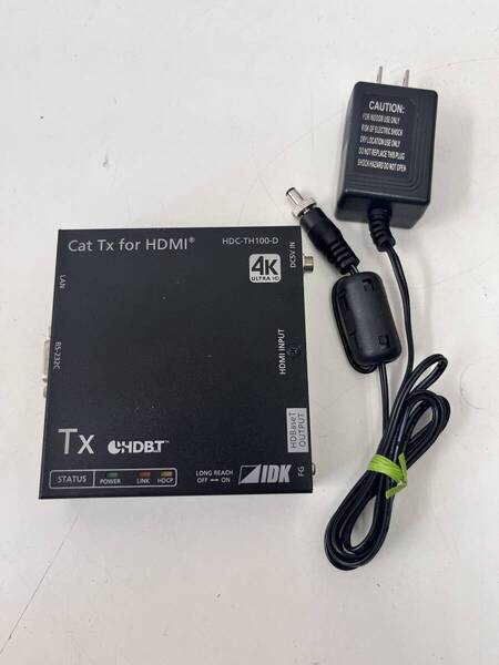 C-222 IDK HDC-TH100-D 4K@60対応 HDBaseT送信器 アダプター付属