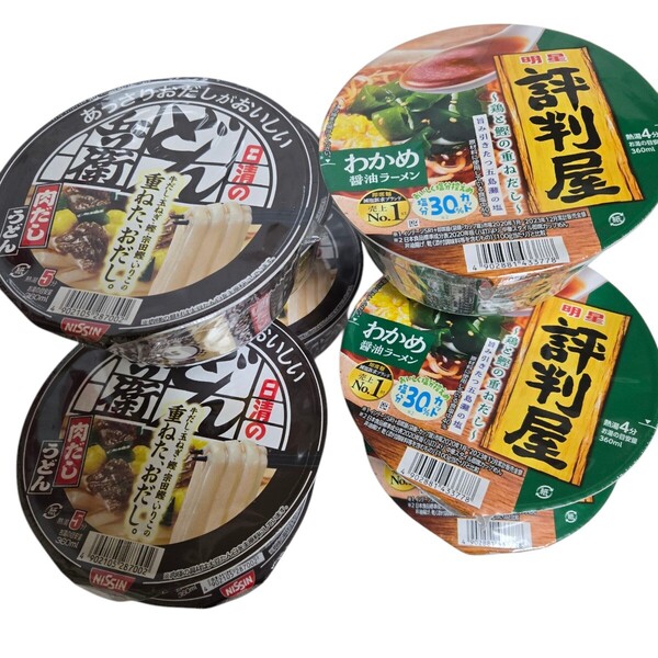 カップ麺アソート10個 日清どん兵衛&明星評判屋 肉だしうどん わかめラーメン