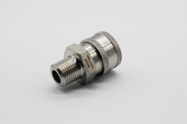 MTM Hydro 3/8 Male Quick Connect Coupler Stainless Steel (3/8ステンレスクイックカプラー)