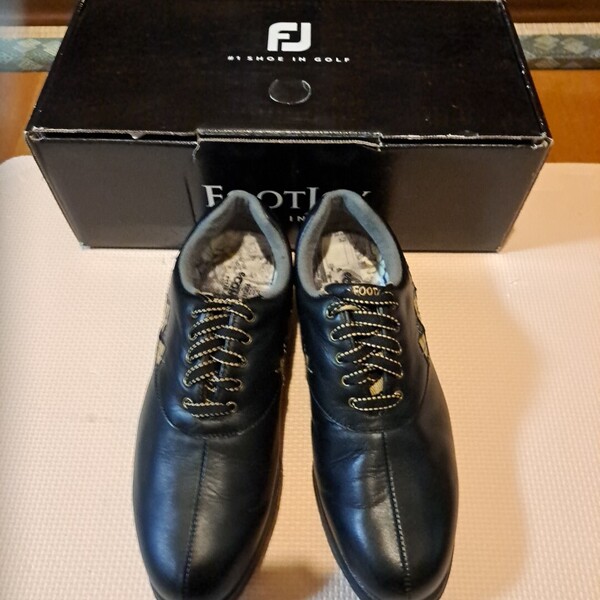 【未使用品?】フットジョイゴルフシューズ ソフトスパイクゴルフシューズ レザーシューズレディース25cmWIDE Women Style 98574J
