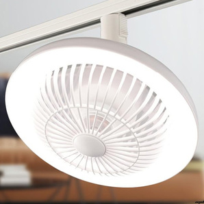 【一台二役ファン付きレールライト 】 ホワイト LED 照明器具 シーリングファンライト ファン付きライト ダクトレール照明 省エネ