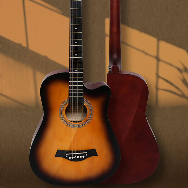【厳選された素材で美しい音色を奏でるアコースティックギターセット】 guitar ギター アコギ 初心者向け サンセットレッド