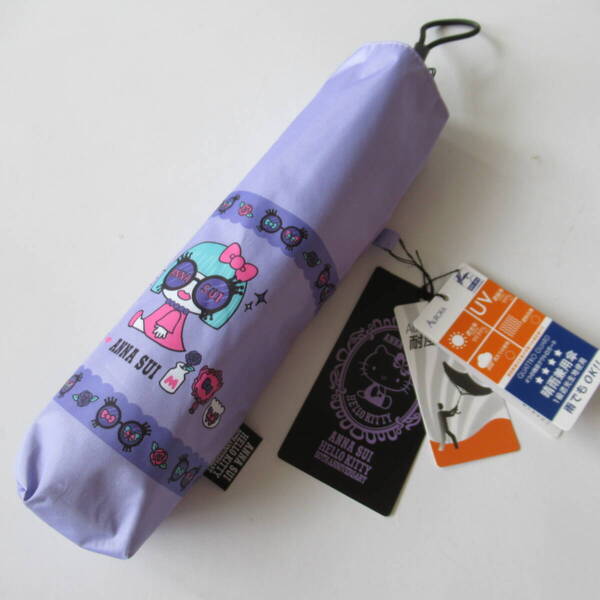 ■■202504即決■ ANNA SUI アナスイ×ハローキティ 新品パープル 晴雨兼用 / UVカット折り畳み傘 No.2