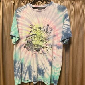LサイズSTUDIO GHIBLIハウルの動く城タイダイTシャツ半袖スタジオジブリDELTA PRO WEIGHTキャッスル虹カットソー最近LOEWEとコラボHOWL映画