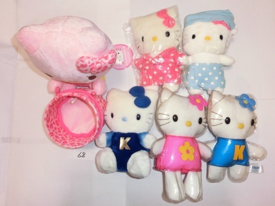 サンリオ ハローキティ ぬいぐるみ マスコット 6個 レトロ