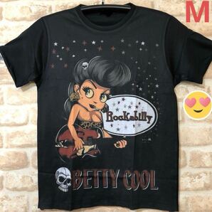 ベティ クール セクシー ロックンロール イラストTシャツ Mサイズ 半袖
