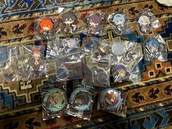 原神 カプセルラバーストラップ カプセルコレクションフィギュア カプセル缶バッジ 13個セット 未開封品
