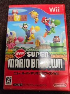 中古 Wii Newスーパーマリオブラザーズ 長期自宅保管 任天堂