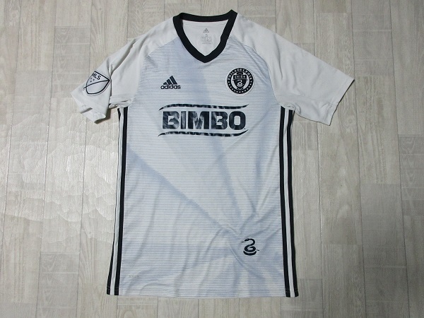 『 送料無料!』★ レア・貴重 ♪♪《MLS》サッカー【フィラデルフィアユニオン】『adidas・アディダス』半袖ユニフォーム ゲームシャツ・M