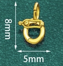 K18YG イエローゴールド パーツ チャーム 18K バチカン 繋ぎ ロック付き ロック機能 YG 安全装置 18金 ペンダントパーツ ネックレスパーツ