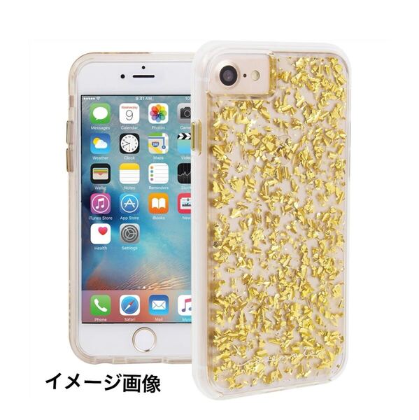 y042113m Case-Mate iPhone 8 ワイヤレス充電対応 ケース 4.7インチ (iPhone 7/iPhone 6s/6) カラット ゴールド 24K 純金箔入り クリア