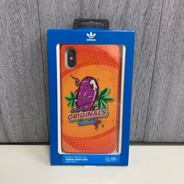 y042116m adidas アディダス スマホケース iPhone X XS ケース アイフォン カバー スマホケース 耐衝撃 TPU BODEGA アクティブオレンジ
