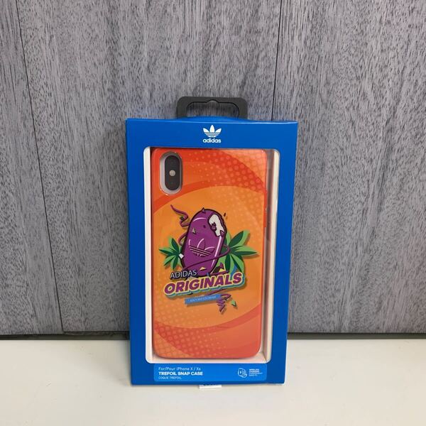 y042117m adidas アディダス スマホケース iPhone X XS ケース アイフォン カバー スマホケース 耐衝撃 TPU BODEGA アクティブオレンジ