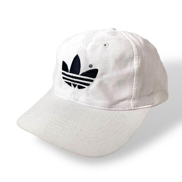 adidas 90s デサント製 トレフォイルロゴ キャップ 帽子 ヴィンテージ