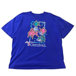アメリカ古着 90s ヴィンテージ 熱帯魚 半袖 Tシャツ XXLサイズ ビッグサイズ US古着 【I1580】