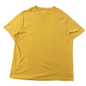 アメリカ古着 GEORGE ジョージ 半袖 Tシャツ 無地 ブランク イエロー 2XL ビッグサイズ 【I1649】