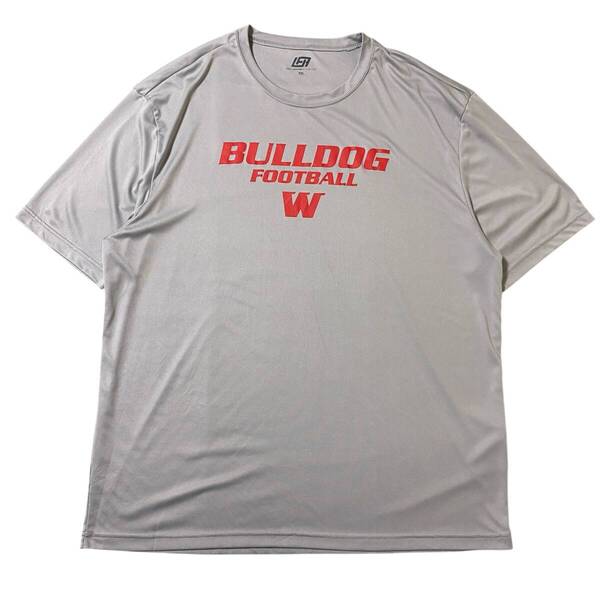アメリカ古着 BULLDOG FOOTBALL 半袖 Tシャツ スポーツウェア US古着 カレッジ 2XL ビッグサイズ 【I1689】
