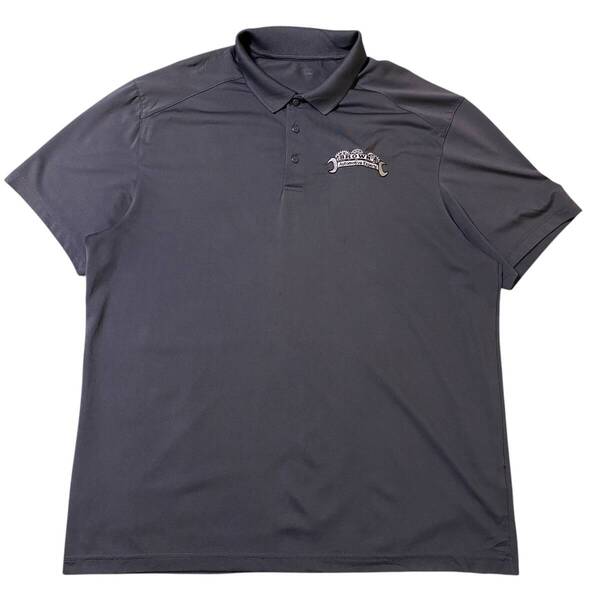 アメリカ古着 企業物 ロゴ 半袖 ポロシャツ 2XL ポリエステル US古着 ビッグサイズ 【I1754】