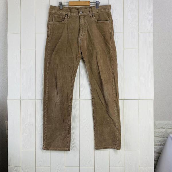 ブラウン デニムパンツ ウエスト80cm 股下77cm ユニクロ