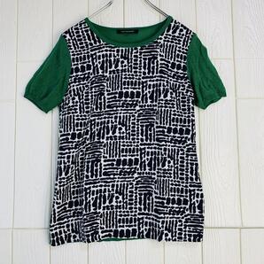 幾何学模様 Tシャツ グリーン LAUTREAMONT