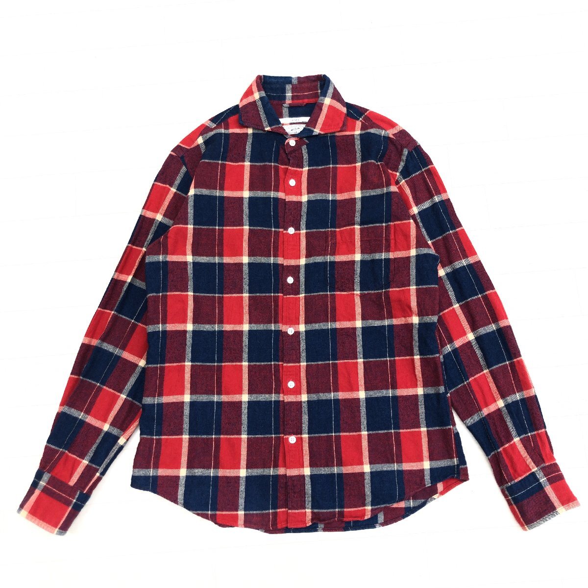 SHIPS Shuttle notes ネイビー ストライプ 長袖シャツ　未使用 SHIPS Shuttle notes ネイビー ストライプ 長袖シャツ 未使用