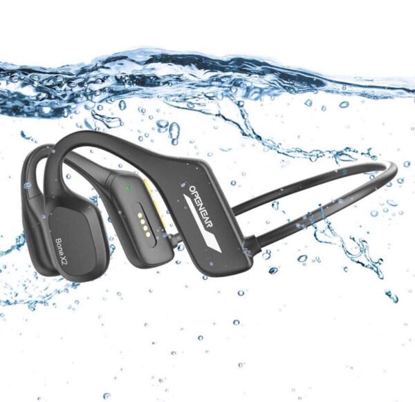 骨伝導イヤホン 水泳 IP68完全防水 こつでんどう ヘッドホン bluetooth 5.3 32GBメモリ内蔵 最大6000曲 マイク付きワイヤレスヘッドフォン