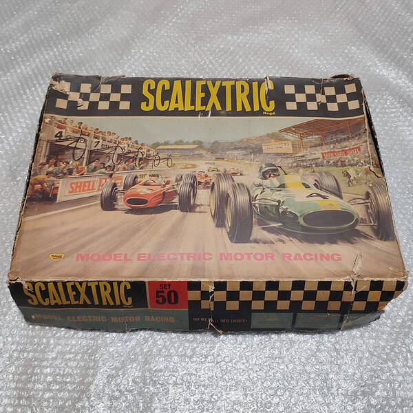 1960年代 ビンテージ ミニモデルズ社 スケーレックストリック スロットカー Scalextric Regd MODEL ELECTRIC MOTOR RACING 50 set