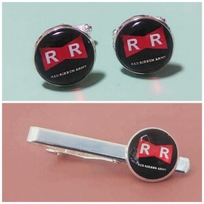 レッドリボン軍 カフスボタン&ネクタイピンセット