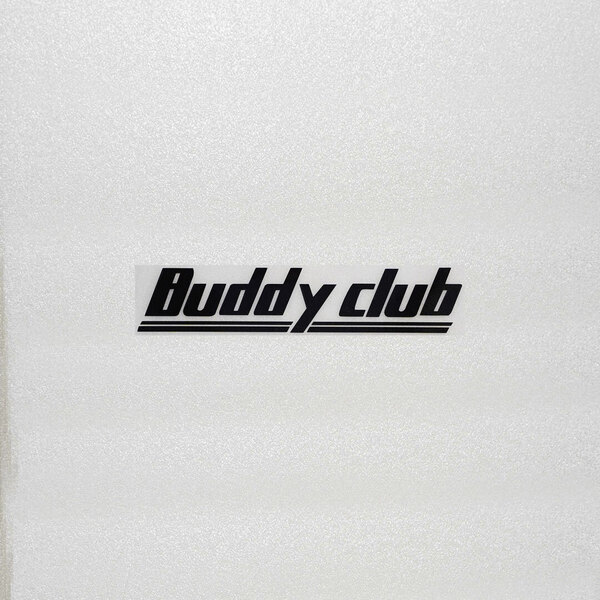新品・未使用☆Buddy club バーディークラブ カッティングステッカー ブラック 1枚 縦22mm×横110mm |切り文字|切文字|新品|送料無料