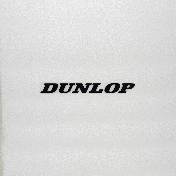 新品・未使用☆DUNLOP ダンロップ カッティングステッカー ブラック 1枚 縦11mm×横110mm |デカール|切り文字|切文字|新品|送料無料