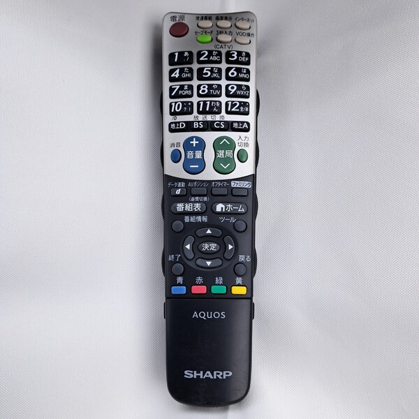 【中古品】 テレビ用 リモコン GA835WJSA シャープ AQUOS SHARP アクオス