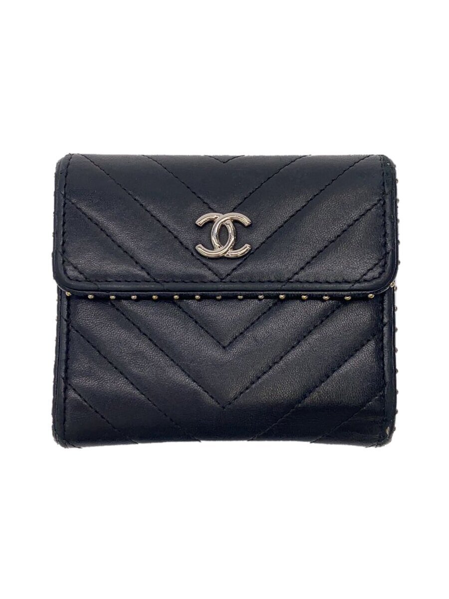 【Chanel】キャビア シェブロン フラップ財布 ・中古 2025年最新】Yahoo!オークション -シャネル シェブロン 財布の