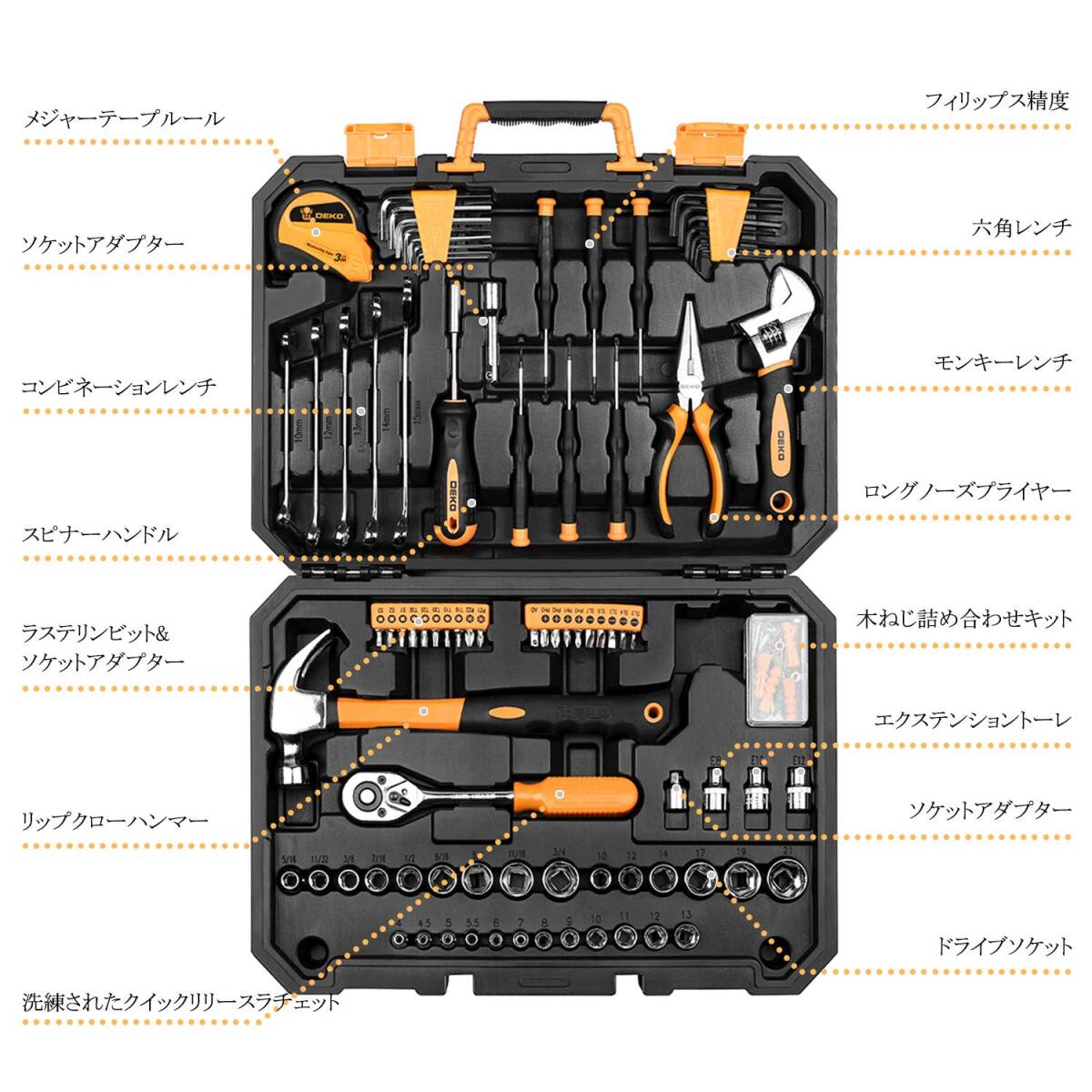 驚くほどの工具セット 128点のツール 工具 新登場 ユーザー好評 驚くほどの工具セット 128点のツール 工具 新登場 ユーザー好評