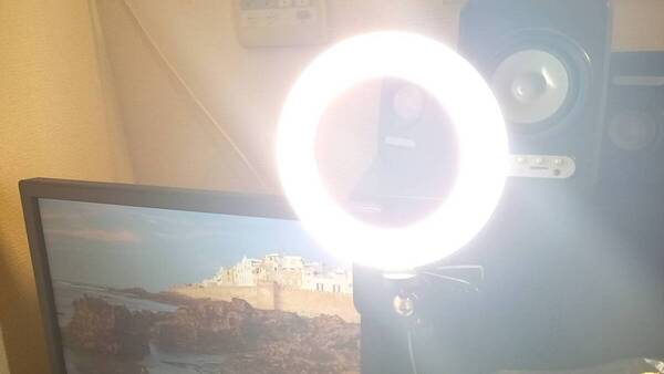 卓上クリップ式LEDリングライト 6.3インチ
