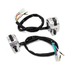 ◆即納◆訳有り◆汎用 メッキ スリムハンドルスイッチ 左右 銀 薄型 ライティングスイッチ ディマースイッチ 22mm