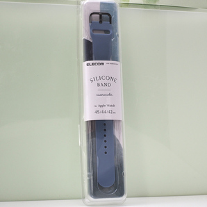 Apple Watch アップルウォッチ Ultra, 45mm (8,7), 44mm(SE,第2世代, 6,5,4), 42mm(3,2,1)用 シリコンバンド 時計ベルト ネイビー 未使用品