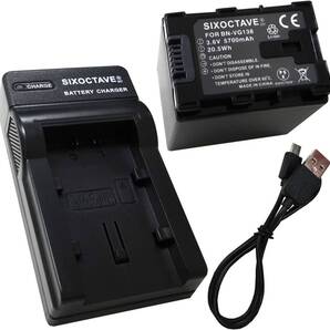 BN-VG129 BN-VG138 Victor ビクター (JVC) 互換バッテリー 1個と 互換USB充電器 の2点セット