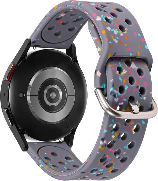 2300137☆ Samsung Galaxy Watch 7/FE/6/5/5 Pro/Watch 4 40mm 44mm/Watch 4 Classic 42mm スポーツシリコン製20mm交換ベルト