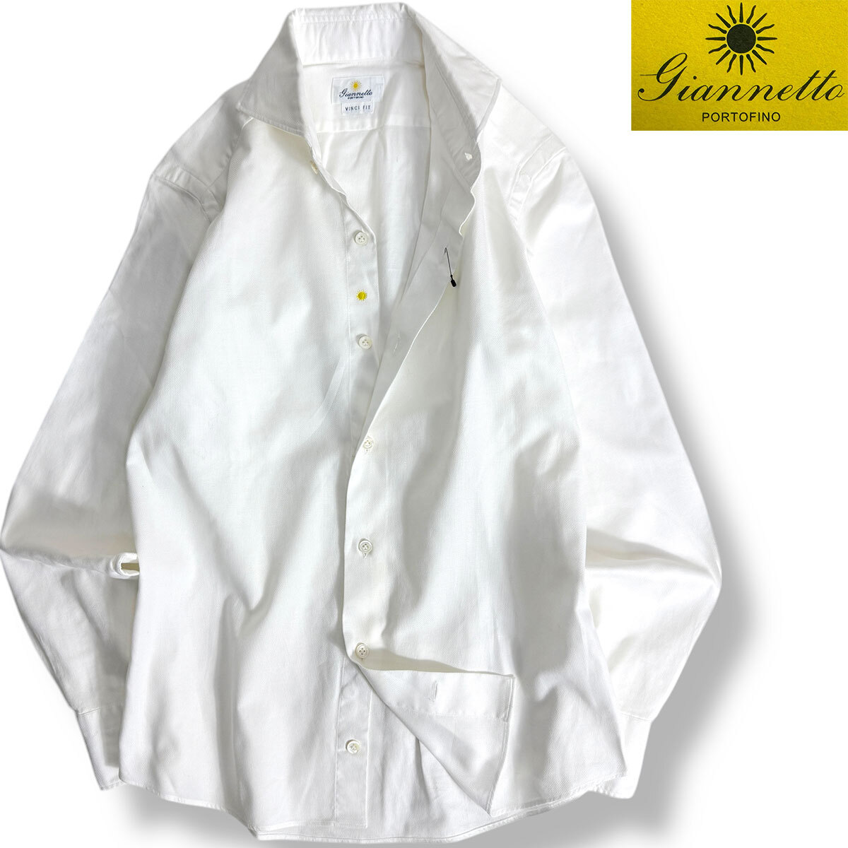 J7257 新品 ジャンネット SLIMFIT ホリゾンタルカラーシャツ J7257 新品 ジャンネット SLIMFIT ホリゾンタルカラーシャツ