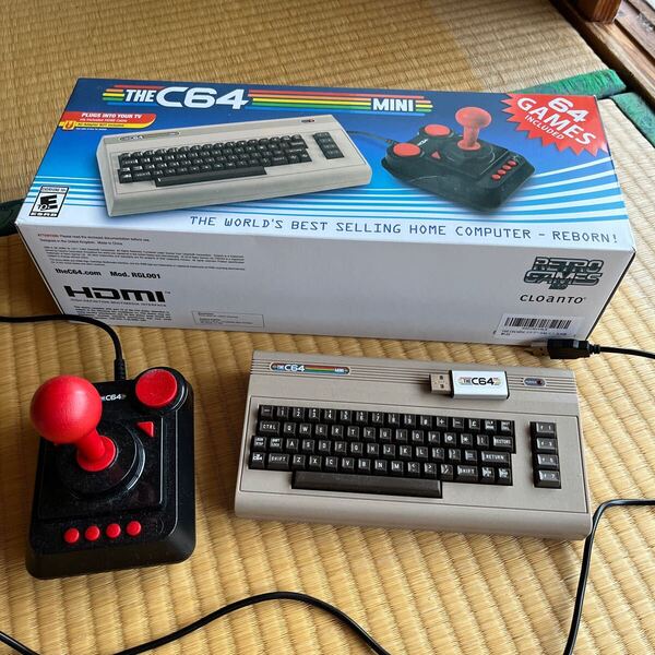 【送料込】THE C64mini コモドール64エミュレータ機+ゲームROMのUSBメモリ セット